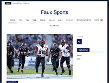 Tablet Screenshot of fauxsports.com